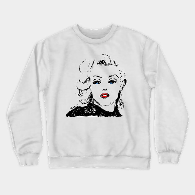 Marilyn Crewneck Sweatshirt by Suzanne_Kurilla